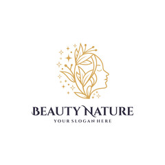 Fototapeta na wymiar Beauty Nature Logo Design