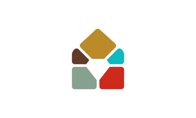 stone with diamond logo design