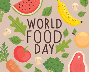 world food day postcard