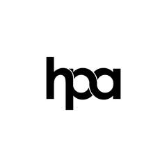 hpa letter original monogram logo design