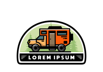 The big overland car illustration design