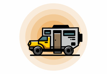 The big overland car illustration design