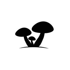 mushroom logo icon vector template