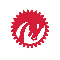 Angry Horse Head Gear Circle Retro