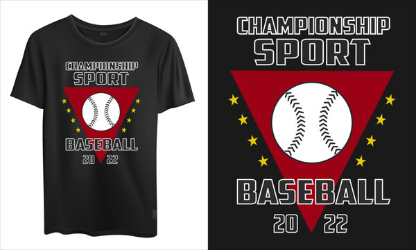 Baseball Design With Mockup Vector