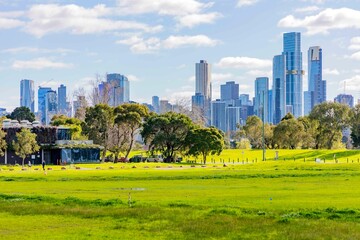 Melbourne City Albert Park Australia...