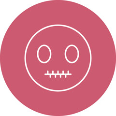 Silent Multicolor Circle Line Inverted Icon