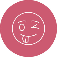 Crazy Multicolor Circle Line Inverted Icon