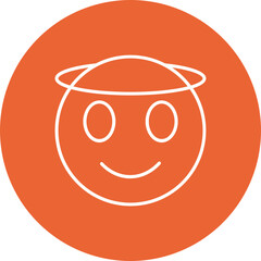 Innocent Multicolor Circle Line Inverted Icon