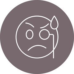 Monocle Multicolor Circle Line Inverted Icon