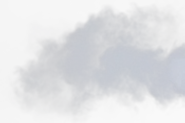 Foto op Canvas Dichte pluizige rookwolken van witte rook en mist op transparante png-achtergrond, abstracte rookwolken, beweging wazig onscherp. Rokende klappen van machine droogijs vliegen fladderend in de lucht, effect textuur © Jade