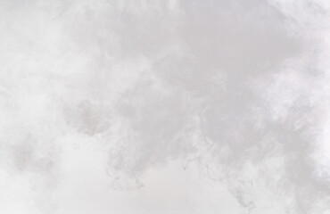 Dense Fluffy Puffs of White Smoke and Fog on transparent png Background, Abstract Smoke Clouds, Movement Blurred out of focus. Smoking blows from machine dry ice fly fluttering in Air, effect texture