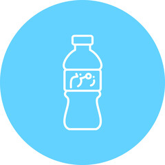 Zamzam Multicolor Circle Line Inverted Icon