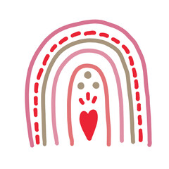 Cute Hand drawn Rainbow