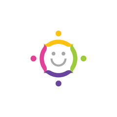 social people logo design vector