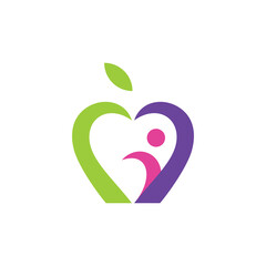 social people logo with fruit