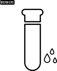Blood Test Icon Vector illustration on white background..eps
