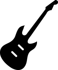  Electric guitar icon vector illustration on white background..eps