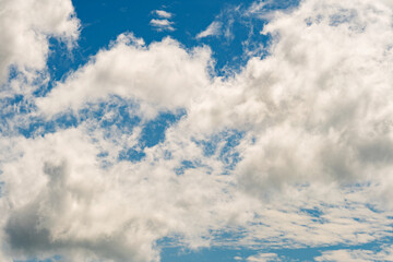 Obraz premium Blue sky and white cloud ,Good weather day background