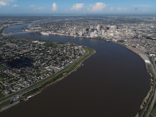 Aerial view of New Orleans City