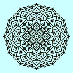 abstract mandala flower decorative vector design element