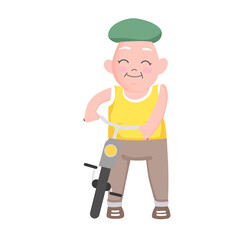 old man fitness and exercise