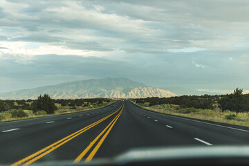 Highway through high desert