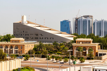Abu Dhabi, UAE - 05.06.2022 - View of the towers of the city. Urban