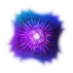 Isolated transparent abstract motion blur burst.