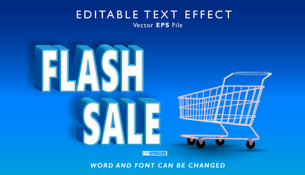 Flash sale text effect design