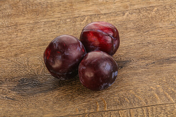 Ripe and sweet purple plum
