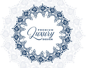 hand drawn mandala frame with text space