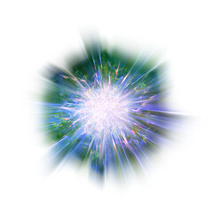Fototapeta premium Isolated transparent abstract motion blur burst.