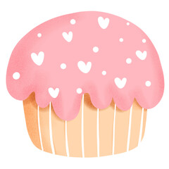cupcake with heart