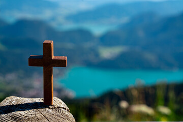 Cross on Lake Austria