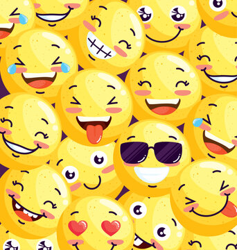 Happy Emojis Pattern