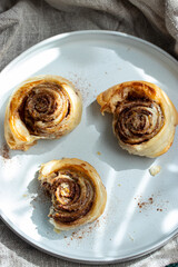 Zimtschnecken mit Blätterteig