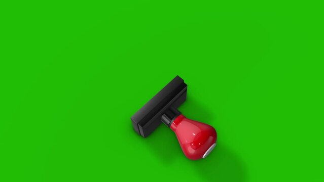 Rubber Stamps Animation with Green Screen