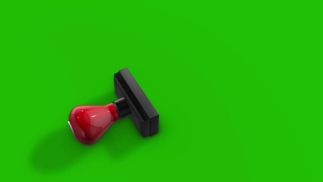 Rubber Stamps Animation with Green Screen