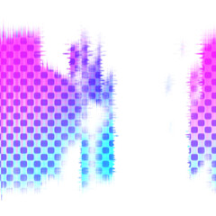 Isolated transparent abstract halftone grunge texture element.