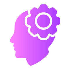thinking gradient icon