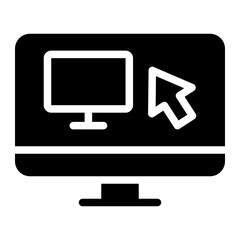 remote access glyph icon