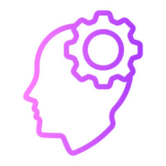 thinking gradient icon