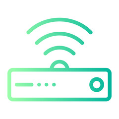 wifi router gradient icon