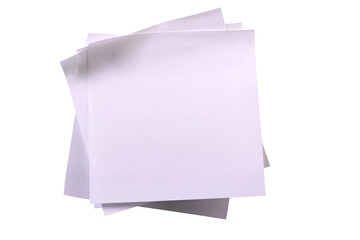 Untidy collection white sticky post it note isolated transparent background photo PNG file