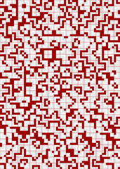 Abstract Geometric Pattern generative computational art illustration