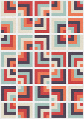 Abstract Geometric Pattern generative computational art illustration
