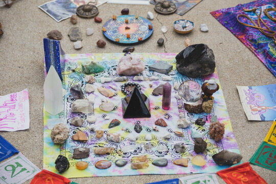 New age crystal, rocks, minerals