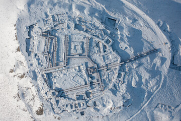 Urart castle ruins Altintepe Erzincan Turkey