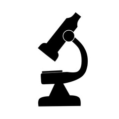 microscope icon vector with simple design